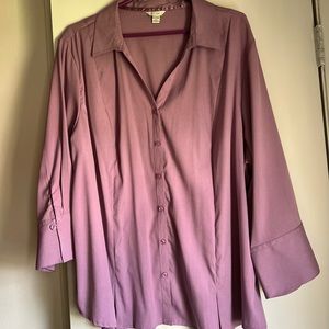 Purple Button Up Blouse